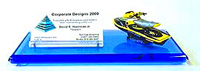 Acrylic/Diecast Personal Watercraft Business Card Holder